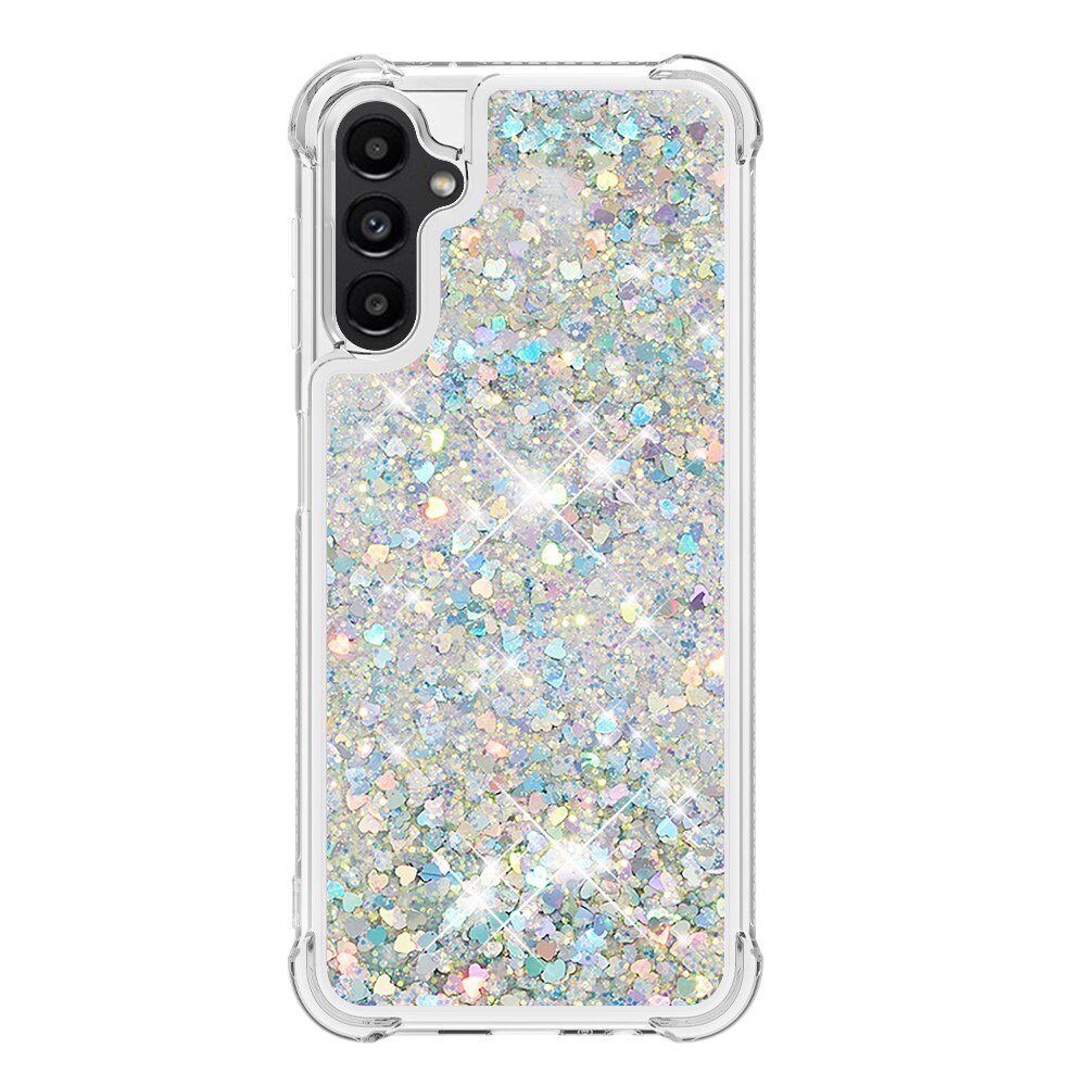 Samsung Galaxy A14 Glitter Powder TPU Cover Silver