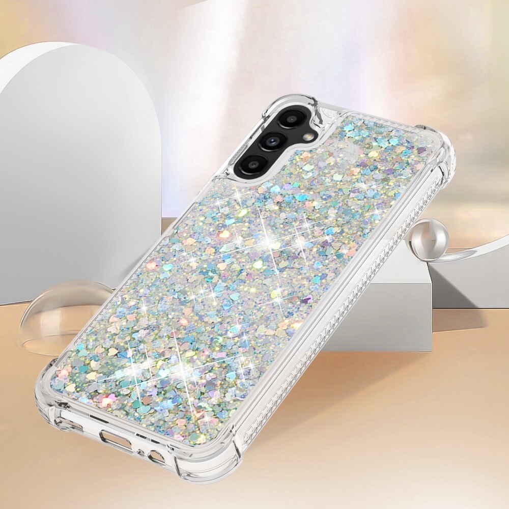 Samsung Galaxy A14 Glitter Powder TPU Cover Silver