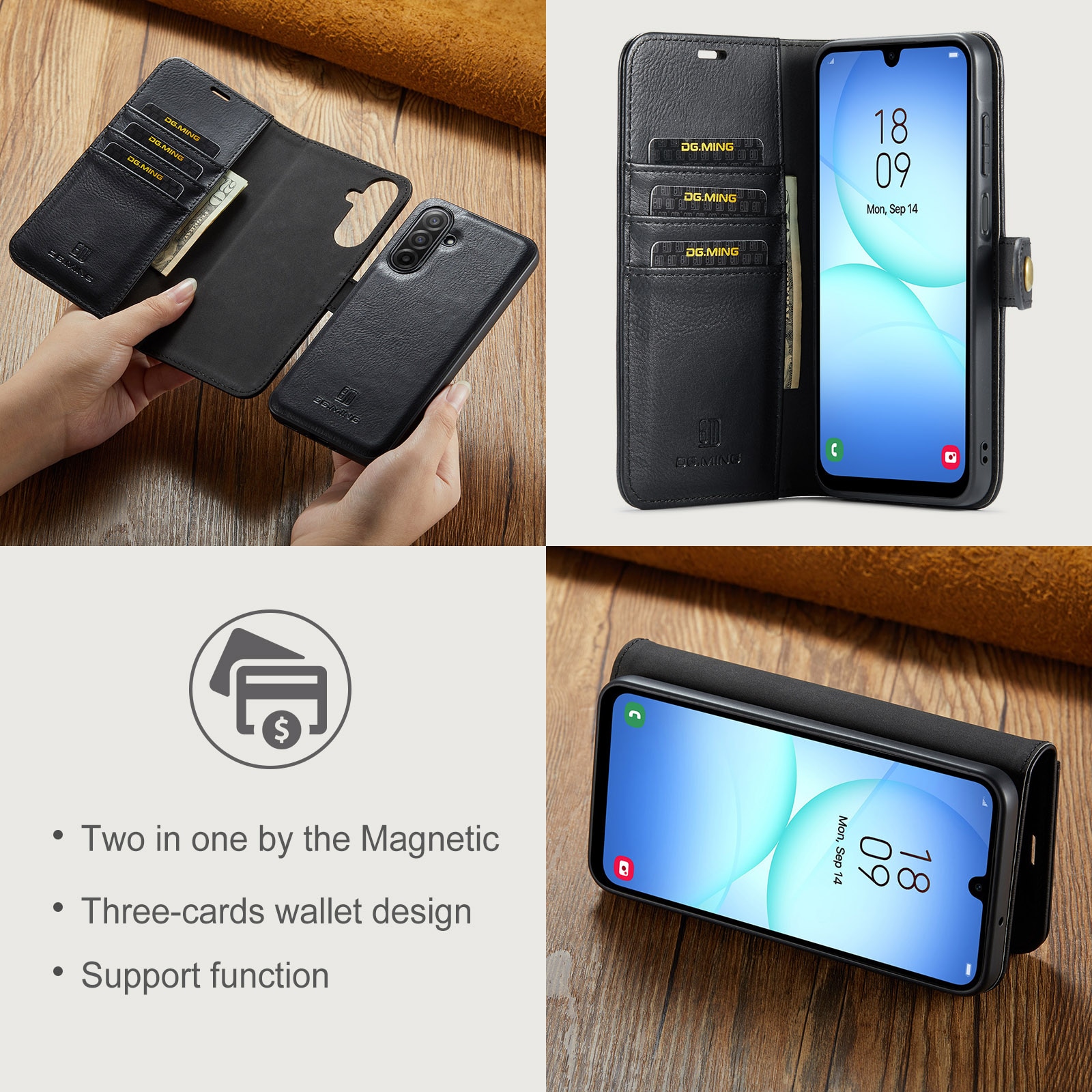 Samsung Galaxy A17 Magnet Wallet Black