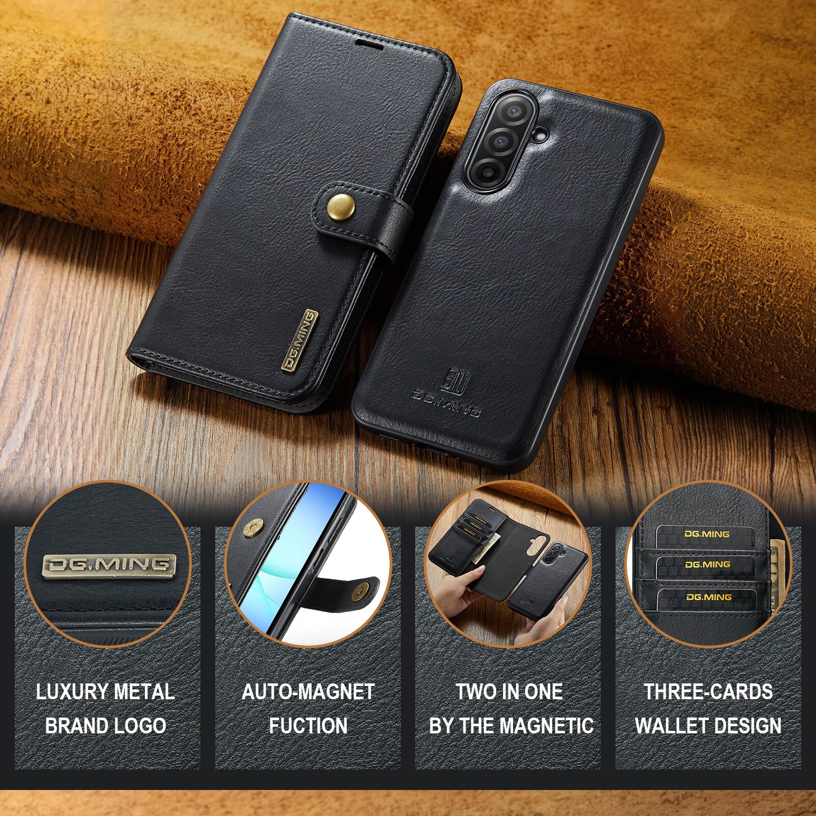 Samsung Galaxy A17 Magnet Wallet Black