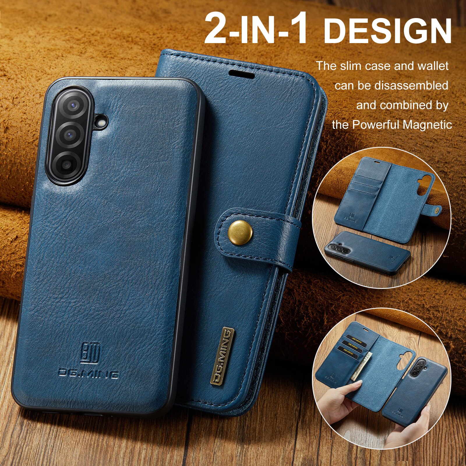 Samsung Galaxy A17 Magnet Wallet Blue