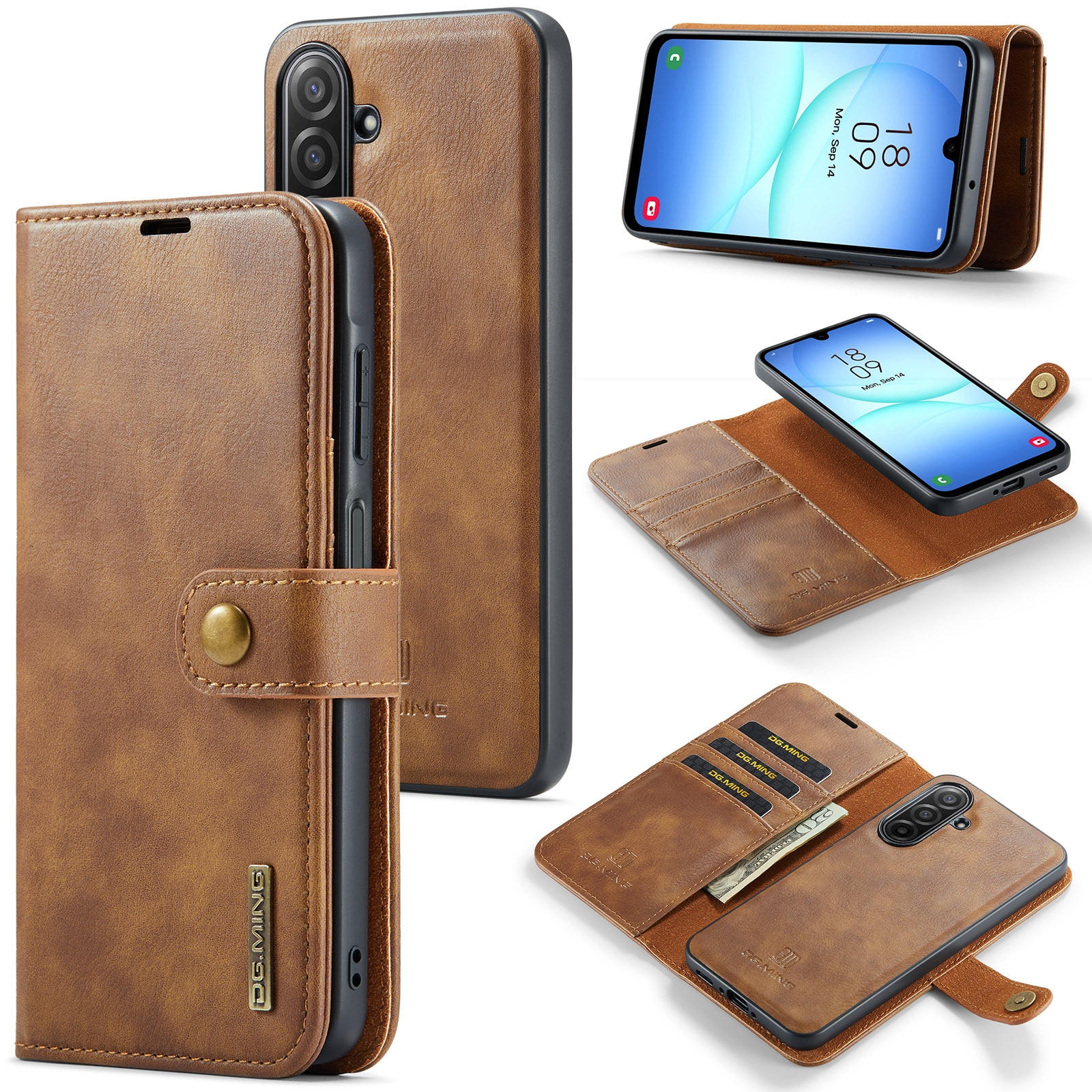 Samsung Galaxy A17 Magnet Wallet Cognac