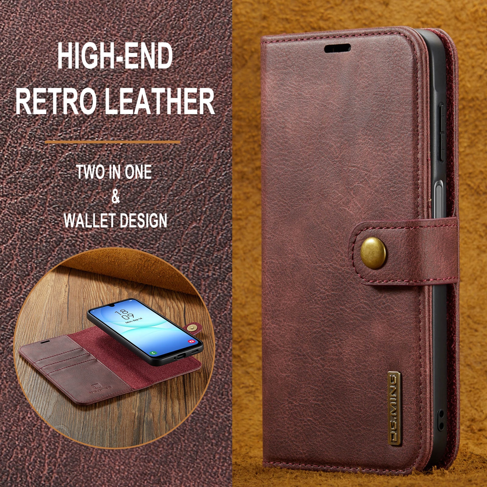 Samsung Galaxy A17 Magnet Wallet Red