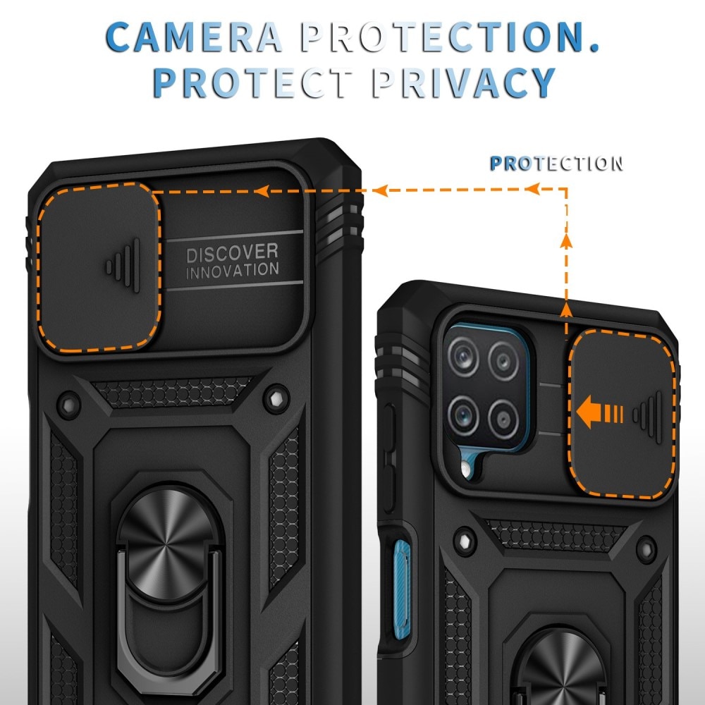Samsung Galaxy A42 5G Hybrid Case Tech Ring w. Camera Protector black