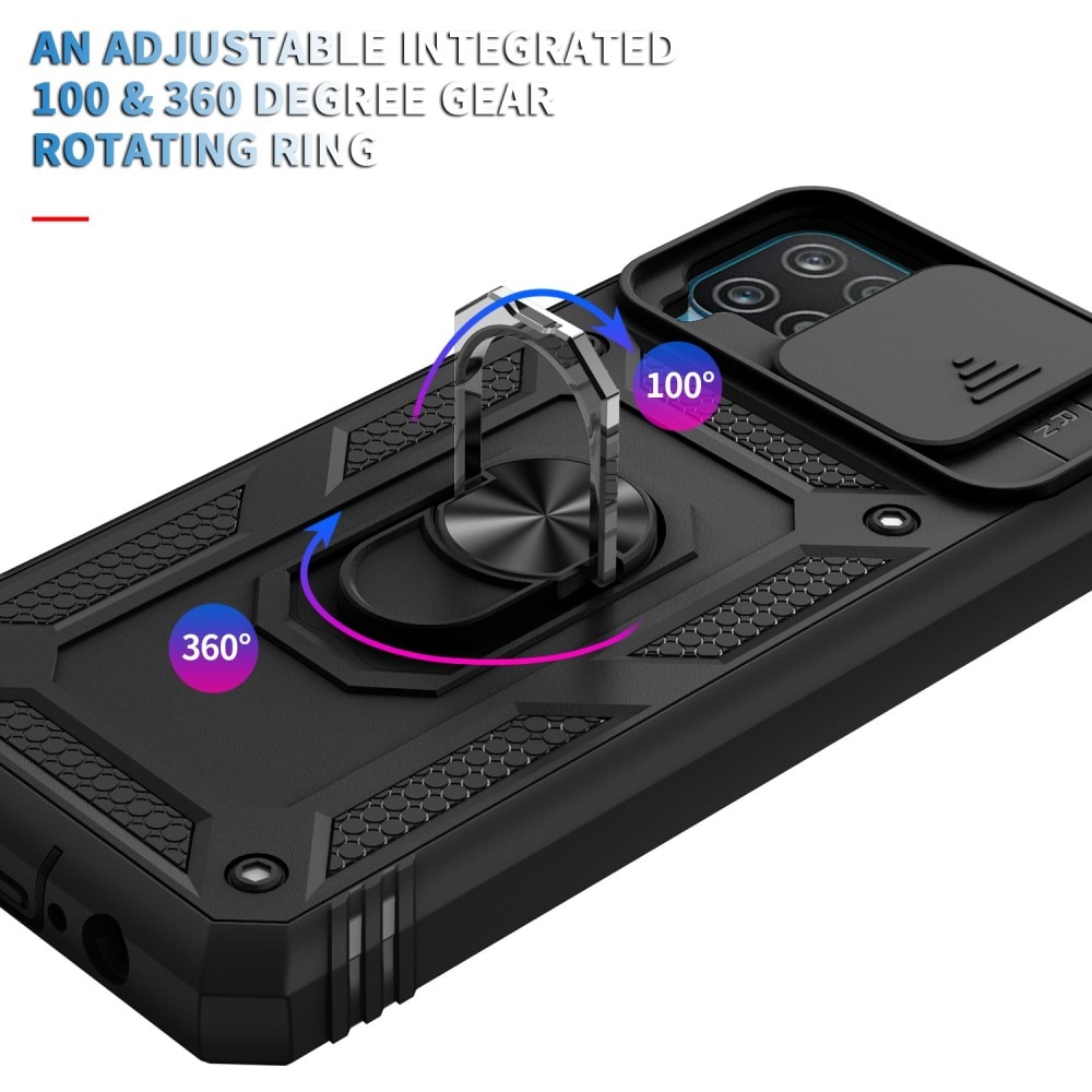 Samsung Galaxy A42 5G Hybrid Case Tech Ring w. Camera Protector black
