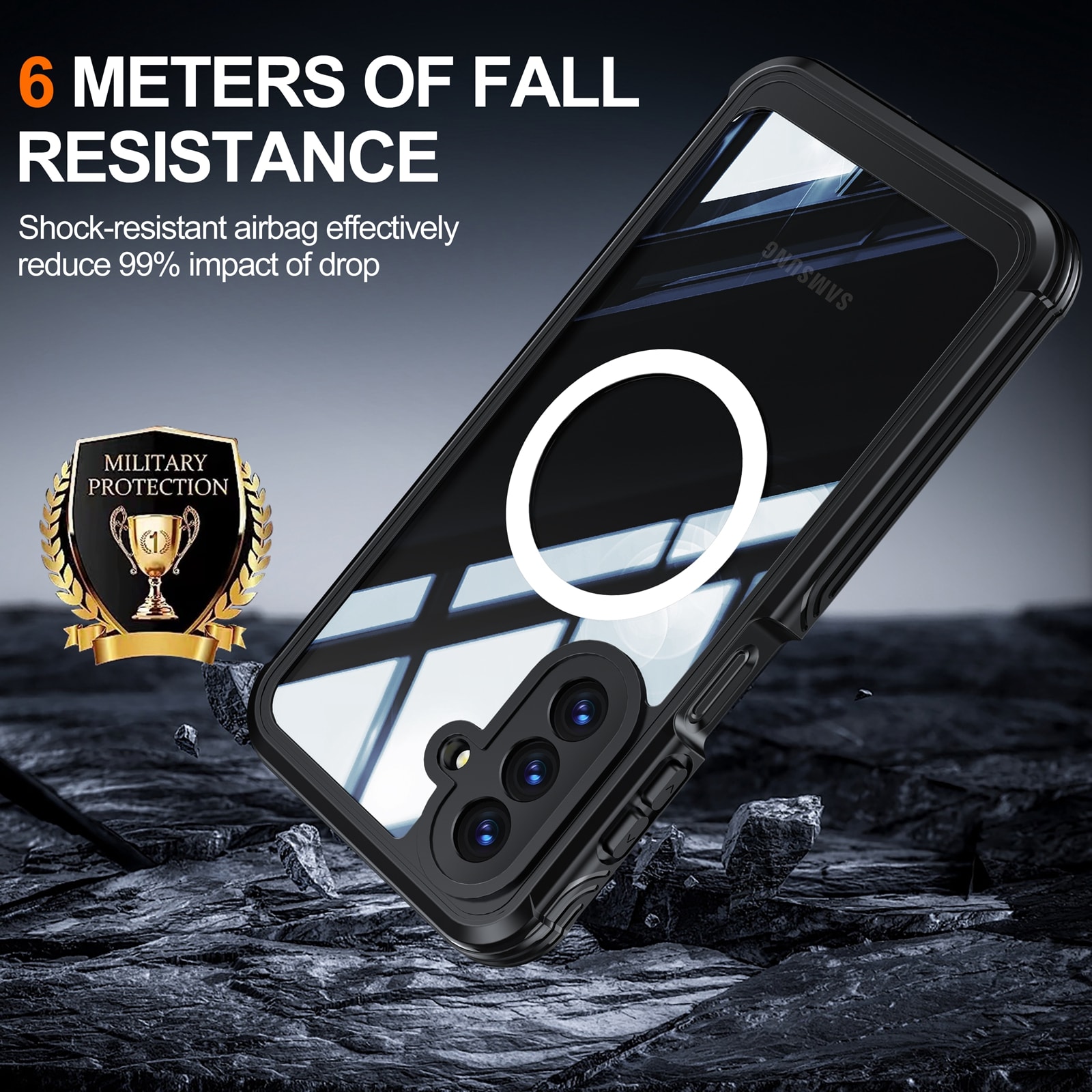 Samsung Galaxy A17 Premium Full Protection Case Black