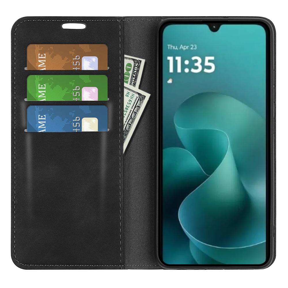 Motorola Moto G06 Slim Wallet Case Black