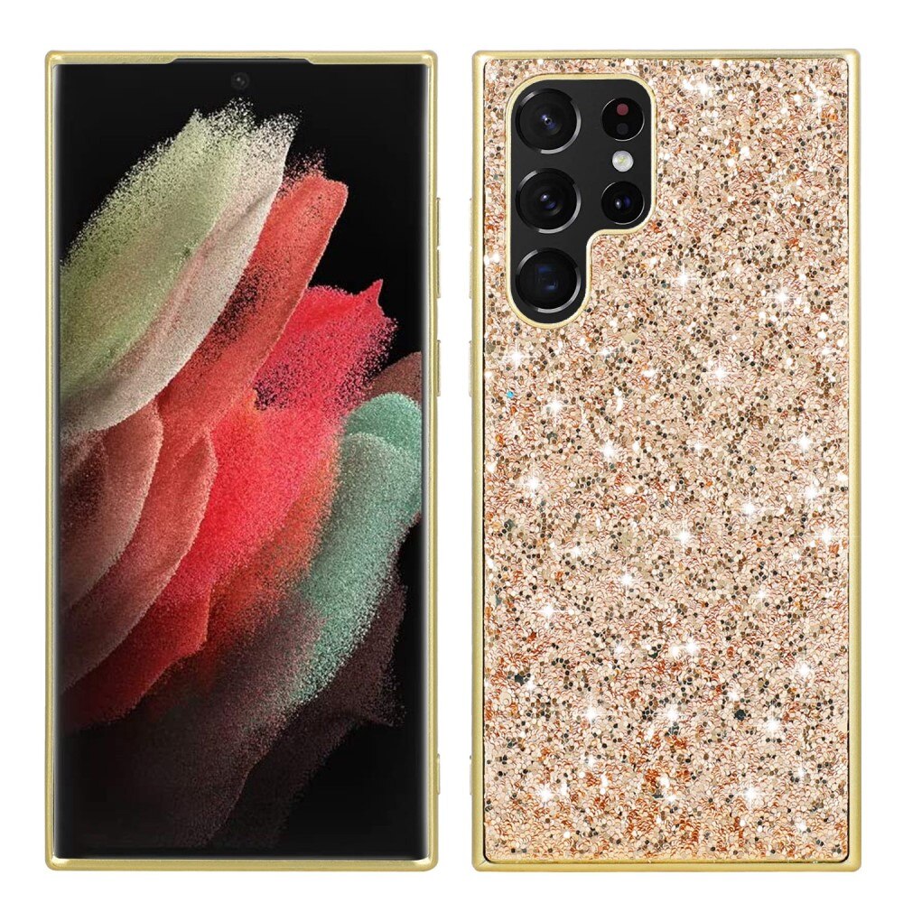 Samsung Galaxy S23 Ultra Glitter Case Gold