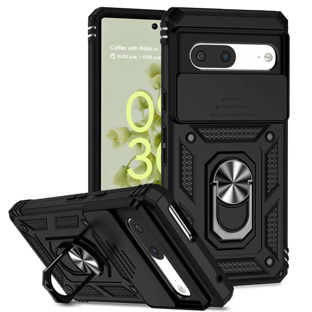 Google Pixel 7 Hybrid Case Tech Ring w. Camera Protector black