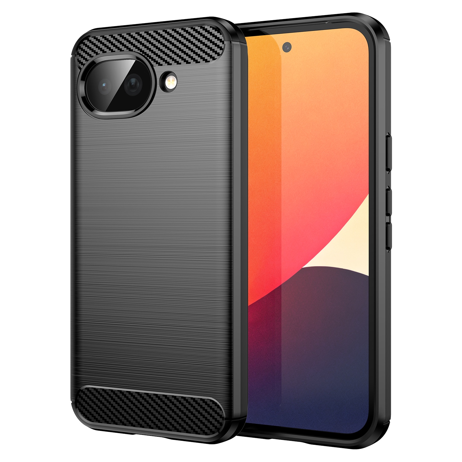 Google Pixel 10a Brushed TPU Case Black