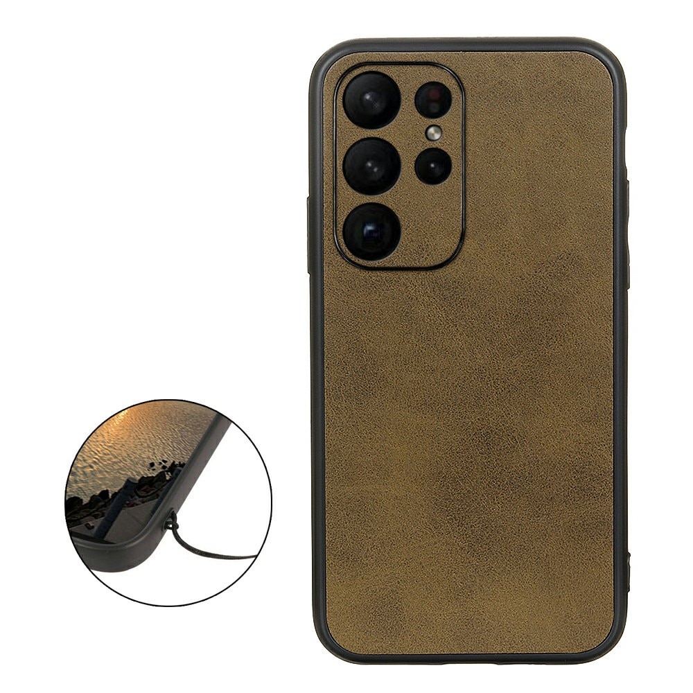 Leather Case Samsung Galaxy S23 Ultra Brown