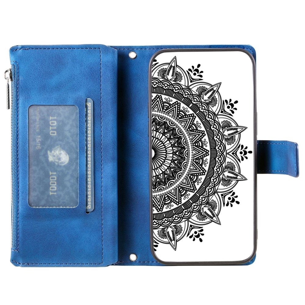 iPhone 14 Wallet/Purse Mandala Blue