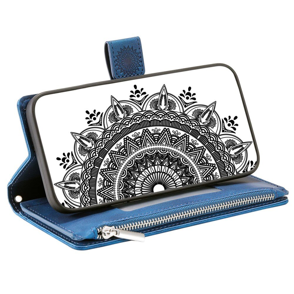 iPhone 14 Wallet/Purse Mandala Blue