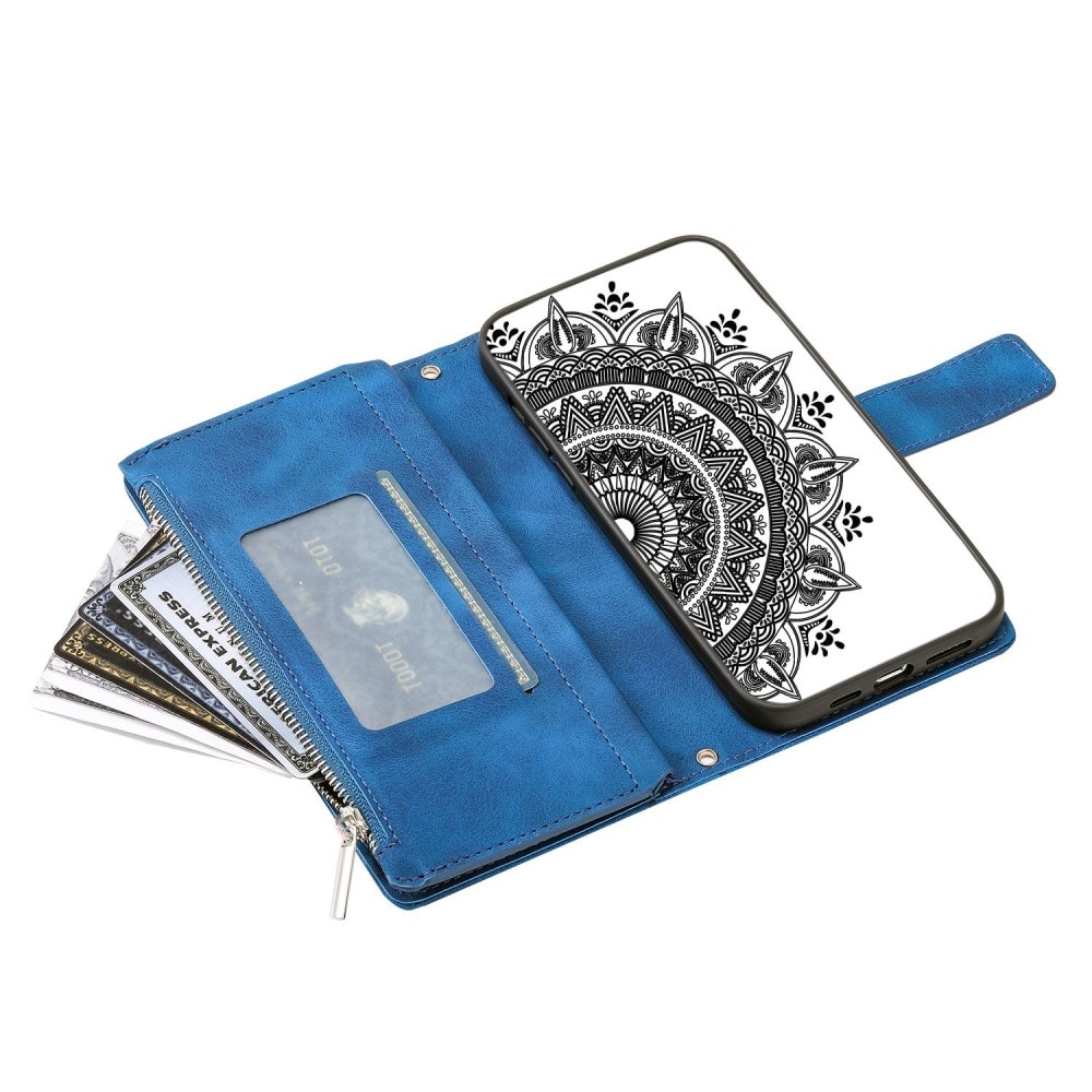 iPhone 14 Wallet/Purse Mandala Blue