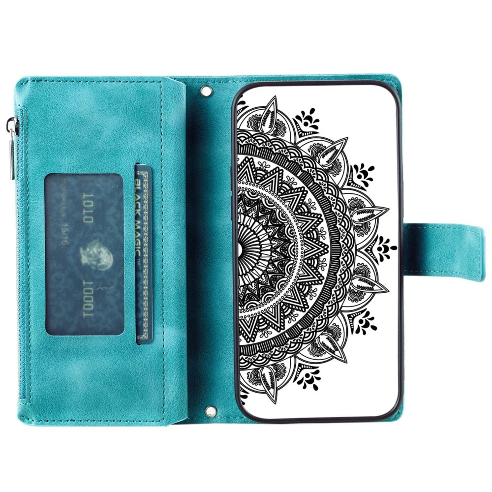 iPhone 14 Wallet/Purse Mandala Green