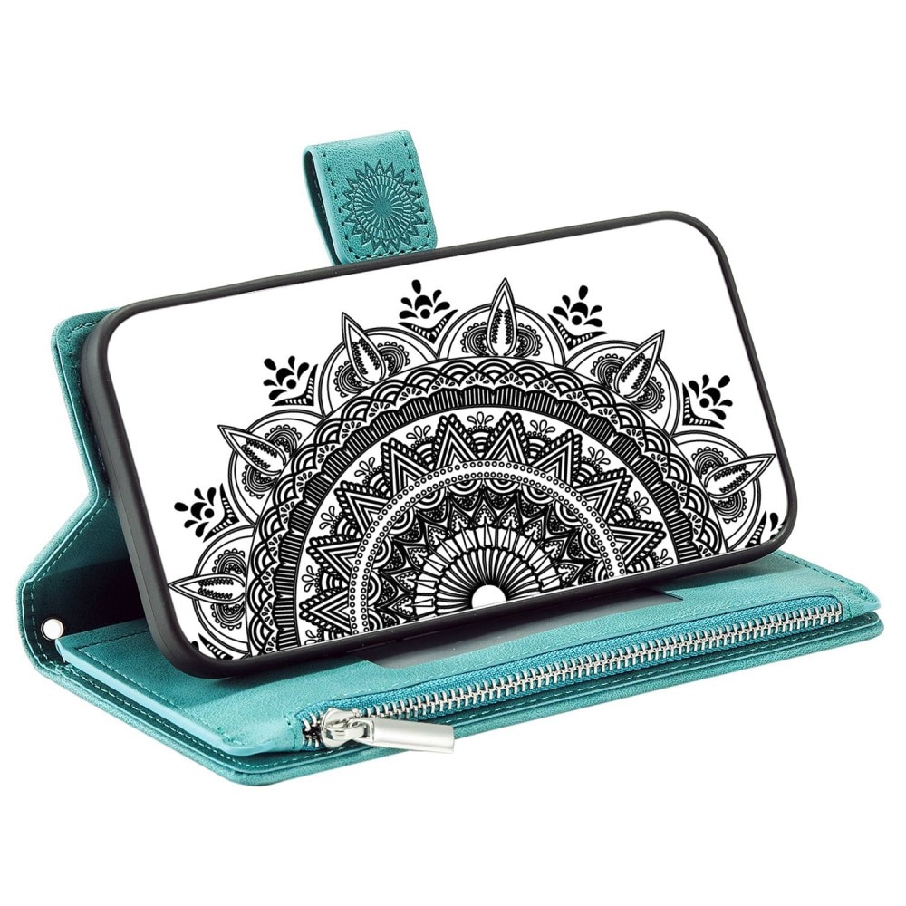 iPhone 14 Wallet/Purse Mandala Green