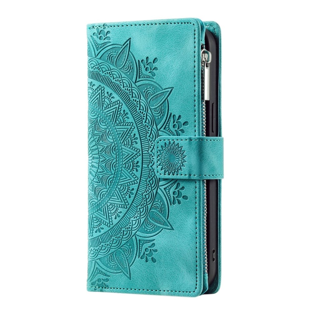 iPhone 14 Wallet/Purse Mandala Green