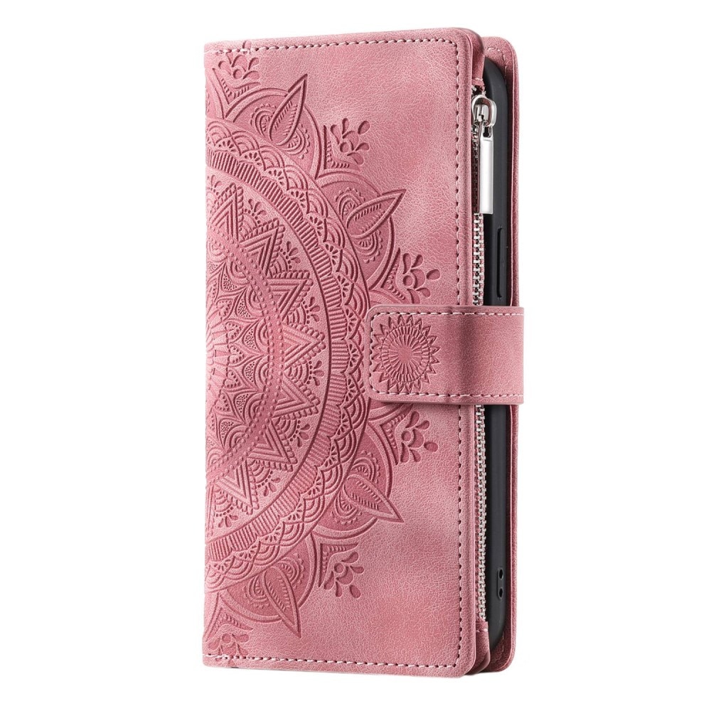 iPhone 14 Wallet/Purse Mandala Pink