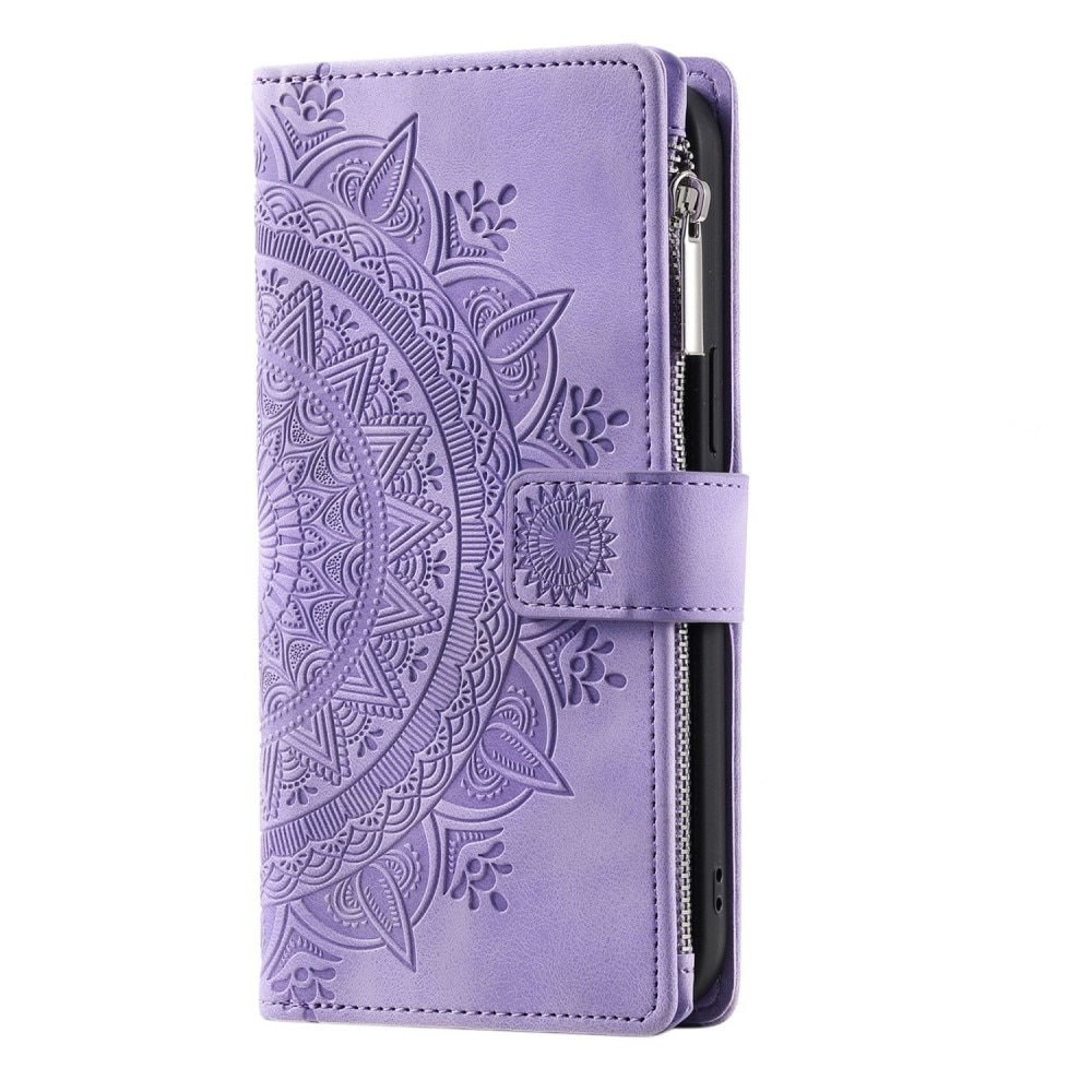 iPhone 14 Wallet/Purse Mandala Purple