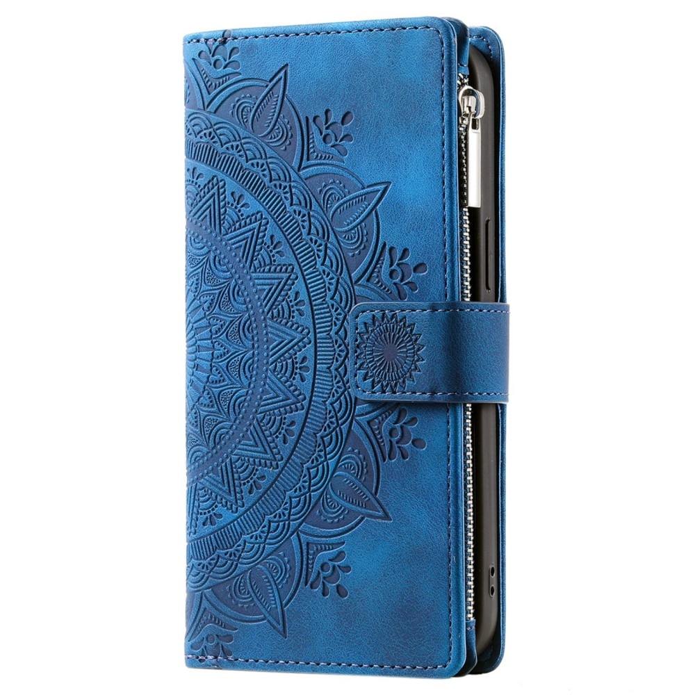 Samsung Galaxy S23 Ultra Wallet/Purse Mandala Blue