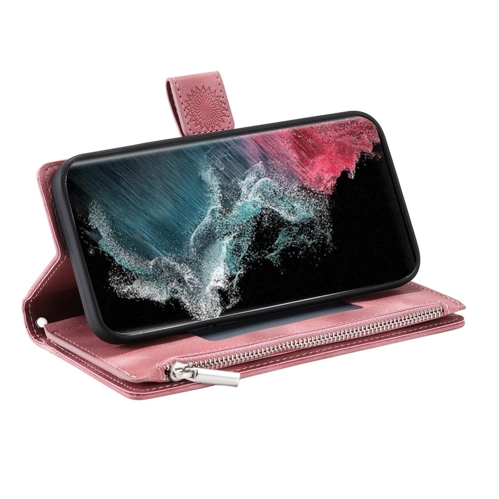 Samsung Galaxy S23 Ultra Wallet/Purse Mandala Pink