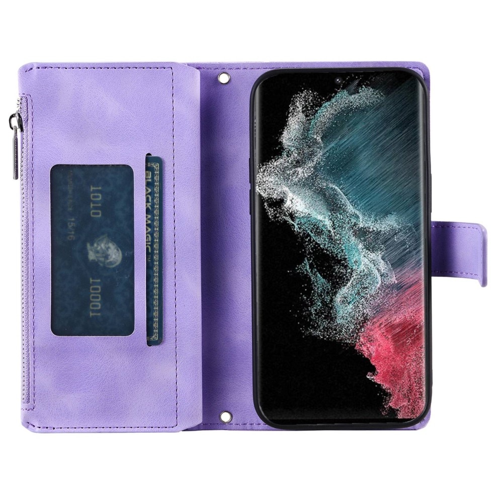 Samsung Galaxy S23 Ultra Wallet/Purse Mandala Purple