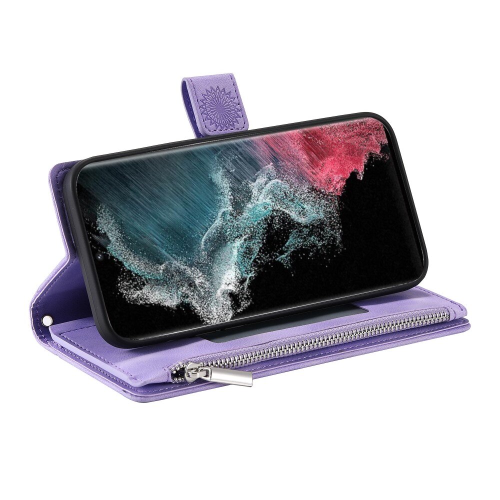 Samsung Galaxy S23 Ultra Wallet/Purse Mandala Purple