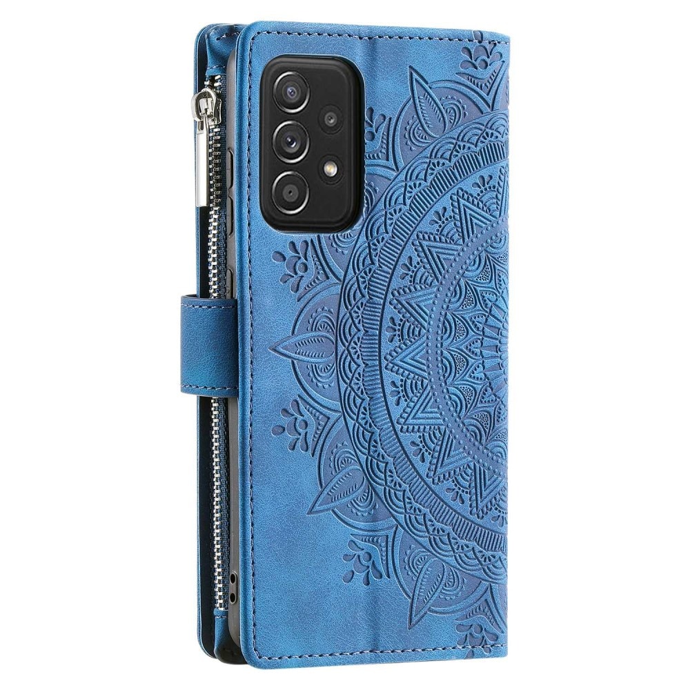 Samsung Galaxy A53 Wallet/Purse Mandala Blue