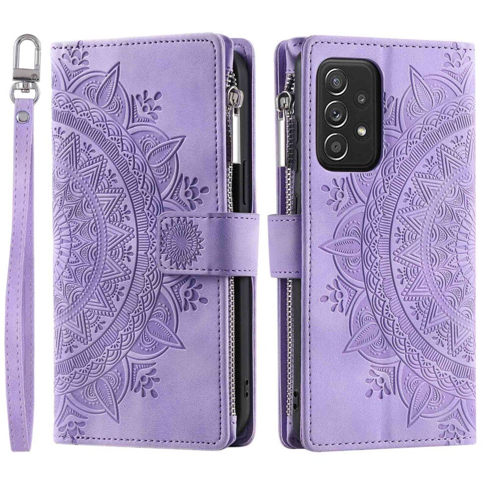 Samsung Galaxy A53 Wallet/Purse Mandala Purple