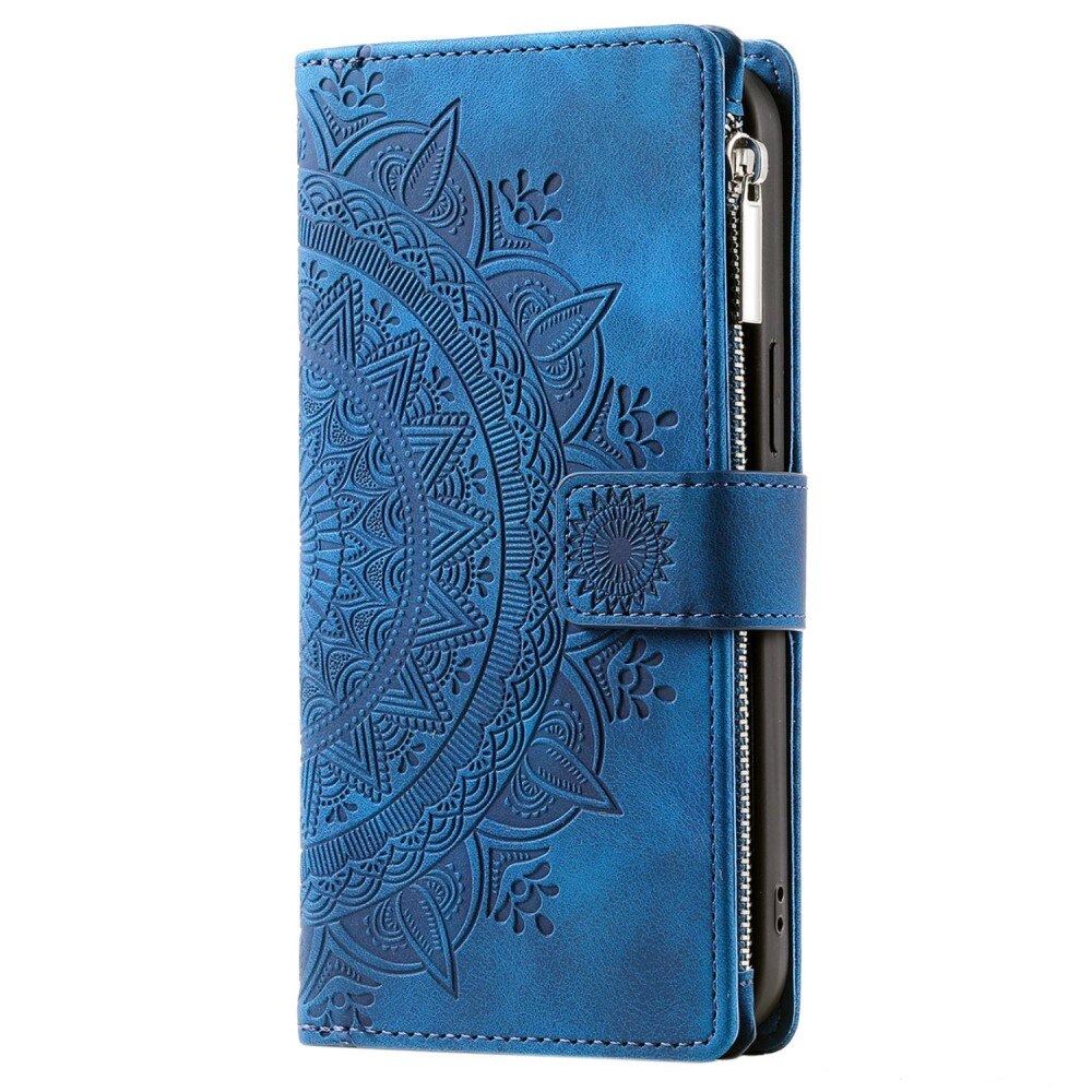 Samsung Galaxy A52/A52s Wallet/Purse Mandala Blue