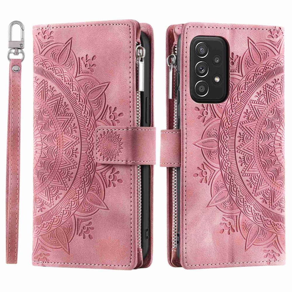 Samsung Galaxy A52/A52s Wallet/Purse Mandala Pink