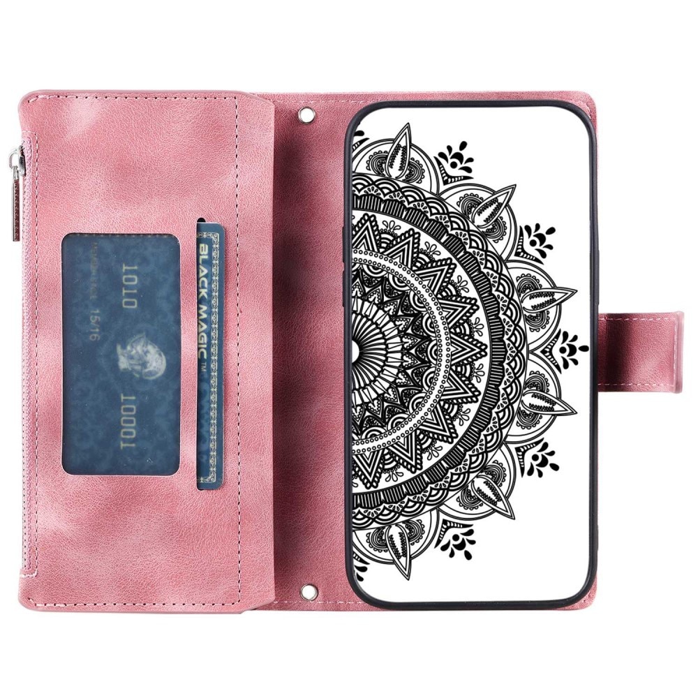 Samsung Galaxy A52/A52s Wallet/Purse Mandala Pink