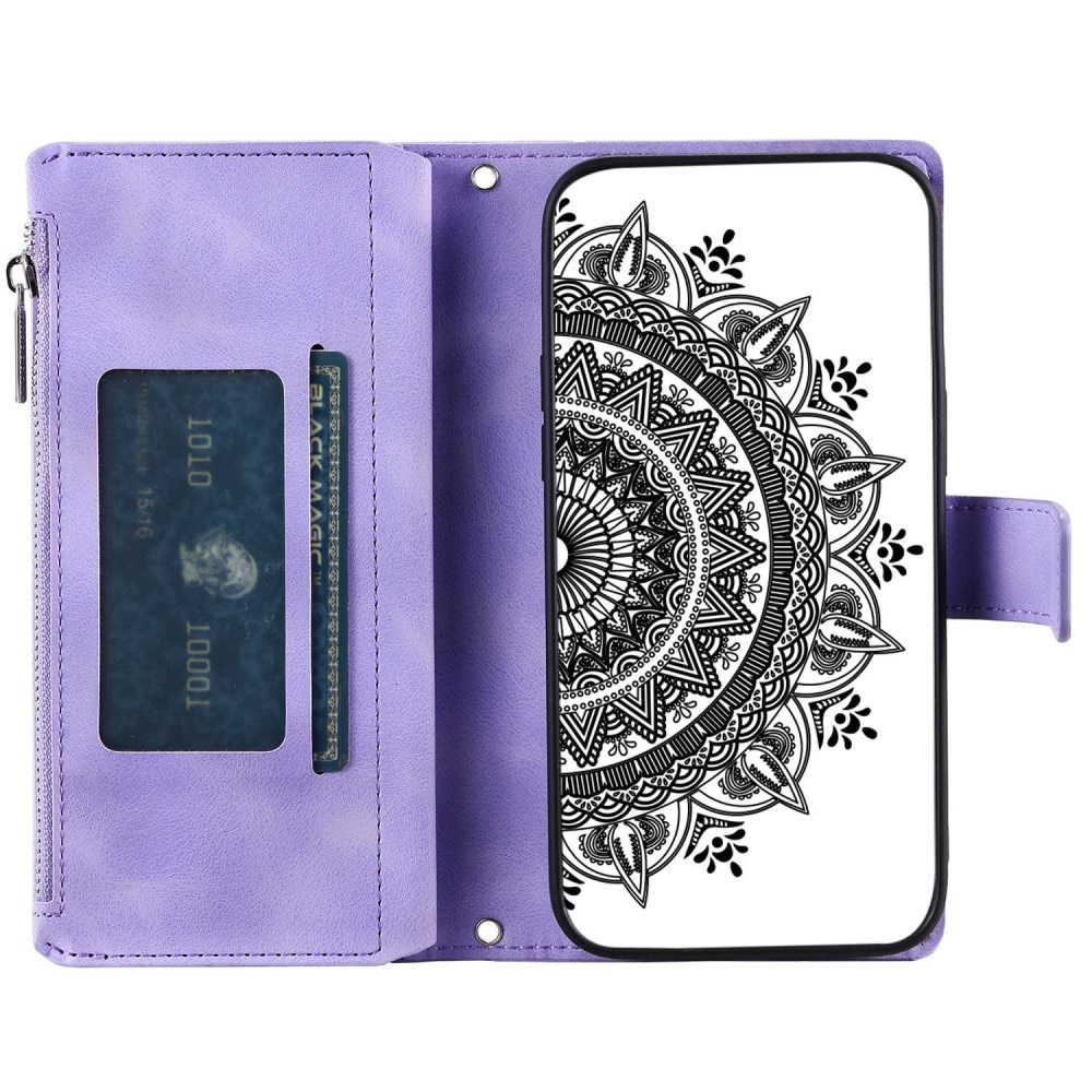 Samsung Galaxy A52/A52s Wallet/Purse Mandala Purple