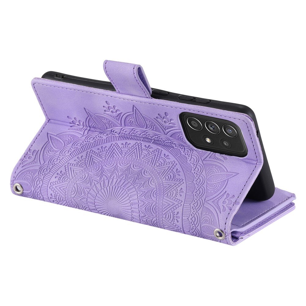 Samsung Galaxy A52/A52s Wallet/Purse Mandala Purple