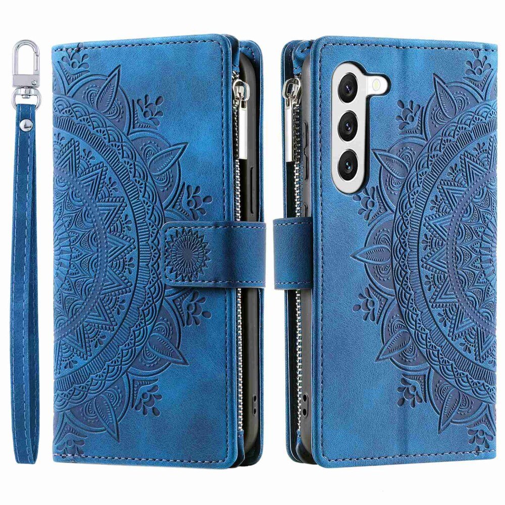 Samsung Galaxy S23 Wallet/Purse Mandala Blue