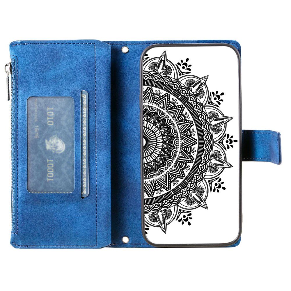 Samsung Galaxy S23 Wallet/Purse Mandala Blue