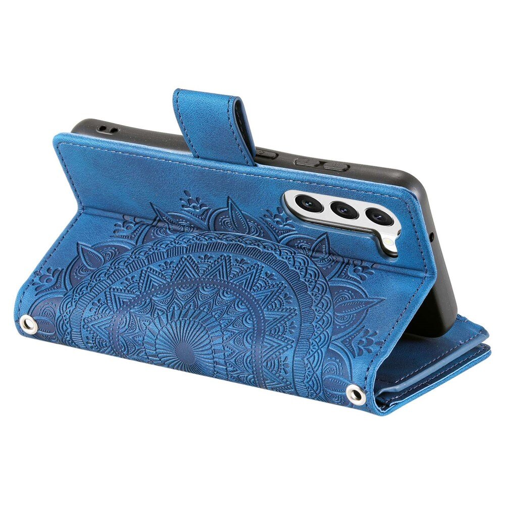Samsung Galaxy S23 Wallet/Purse Mandala Blue