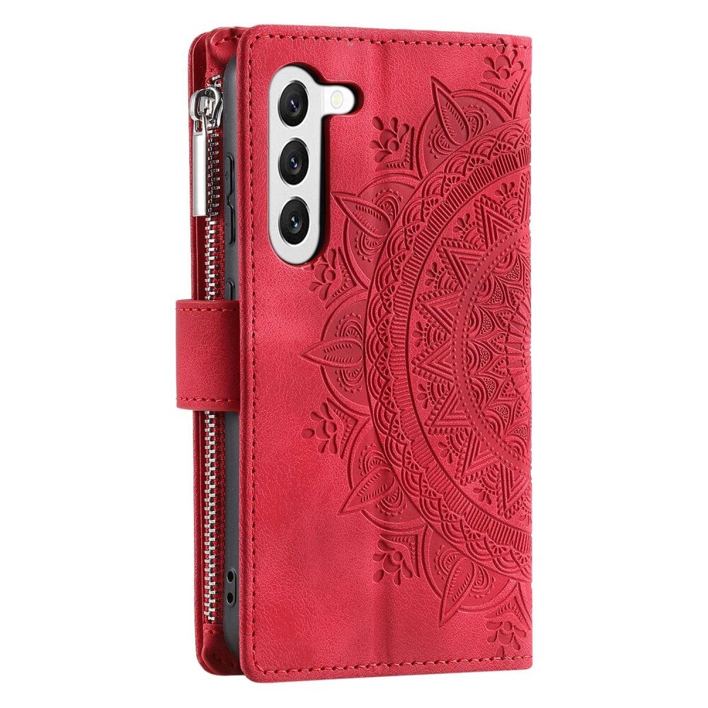 Samsung Galaxy S23 Wallet/Purse Mandala Red