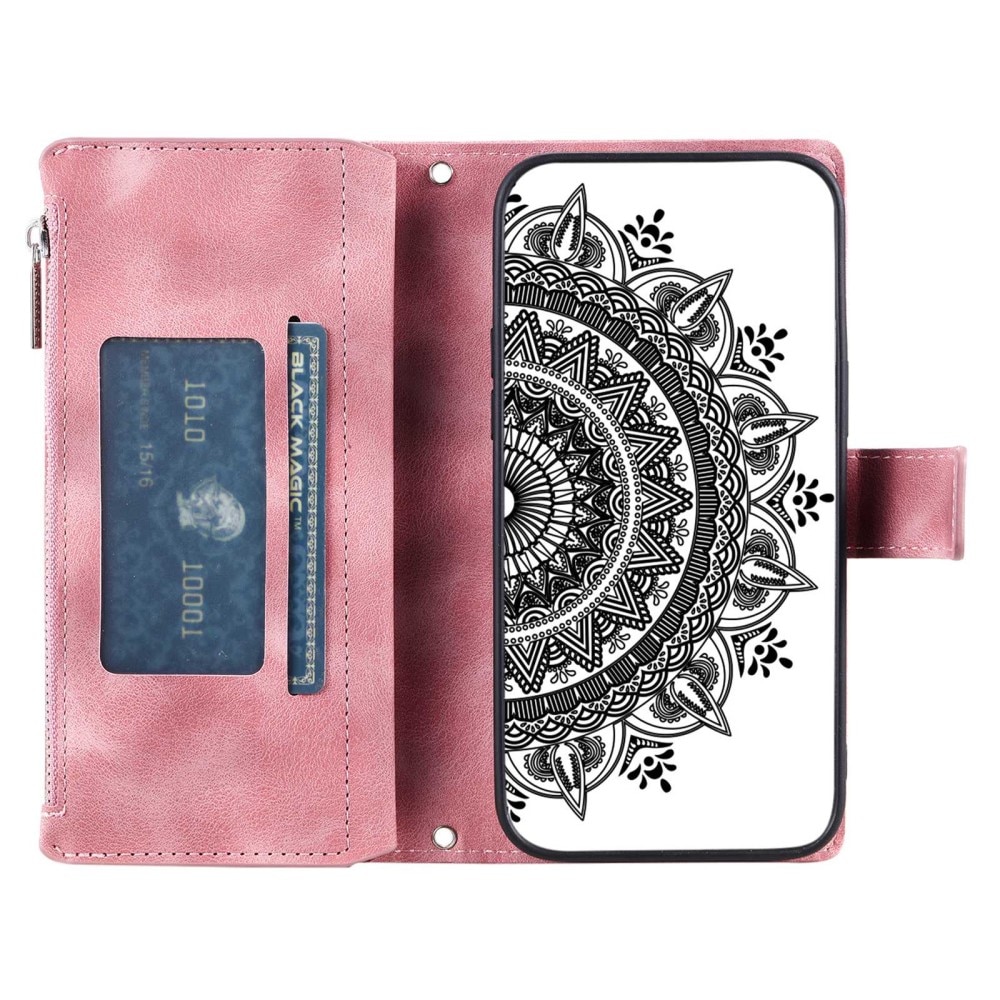 Samsung Galaxy S23 Wallet/Purse Mandala Pink
