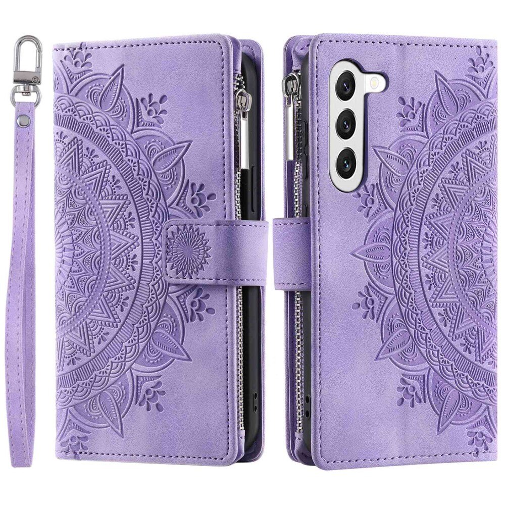 Samsung Galaxy S23 Wallet/Purse Mandala Purple