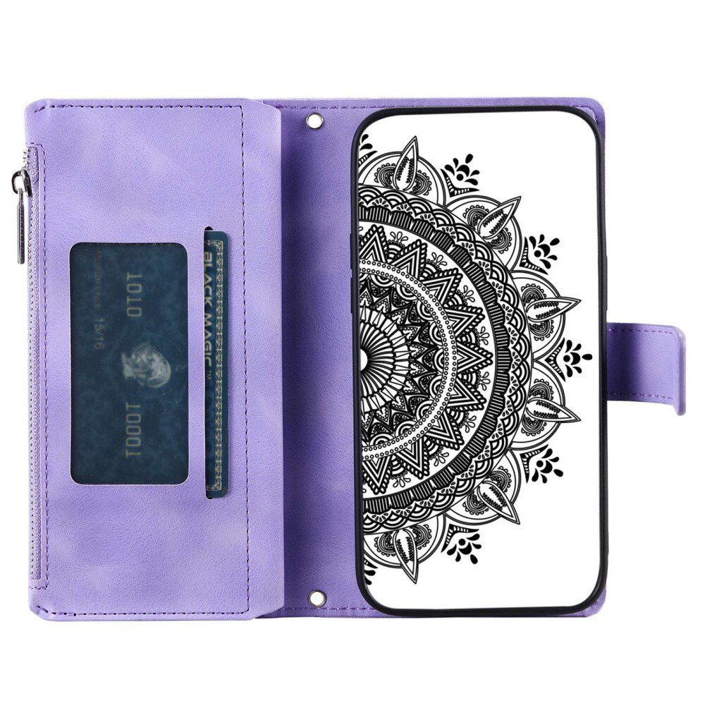 Samsung Galaxy S23 Wallet/Purse Mandala Purple