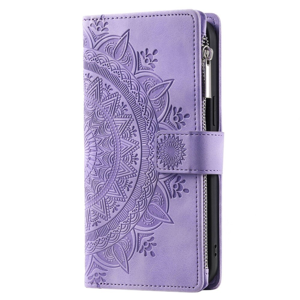 Samsung Galaxy S23 Wallet/Purse Mandala Purple