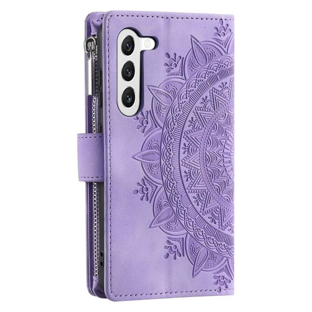 Samsung Galaxy S23 Wallet/Purse Mandala Purple