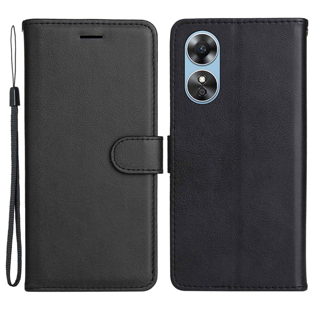 Oppo A17k Wallet Case Black