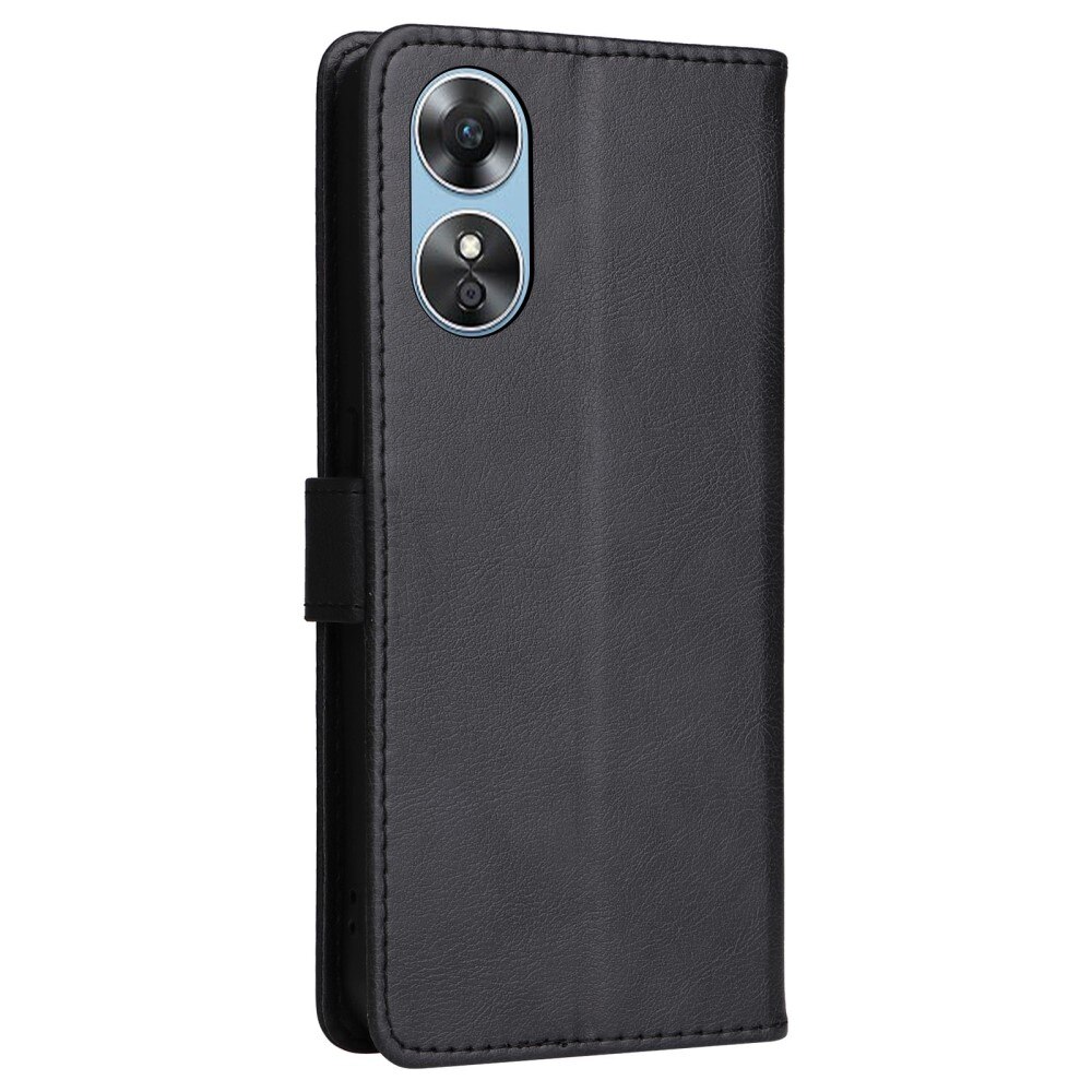 Oppo A17 Wallet Case Black