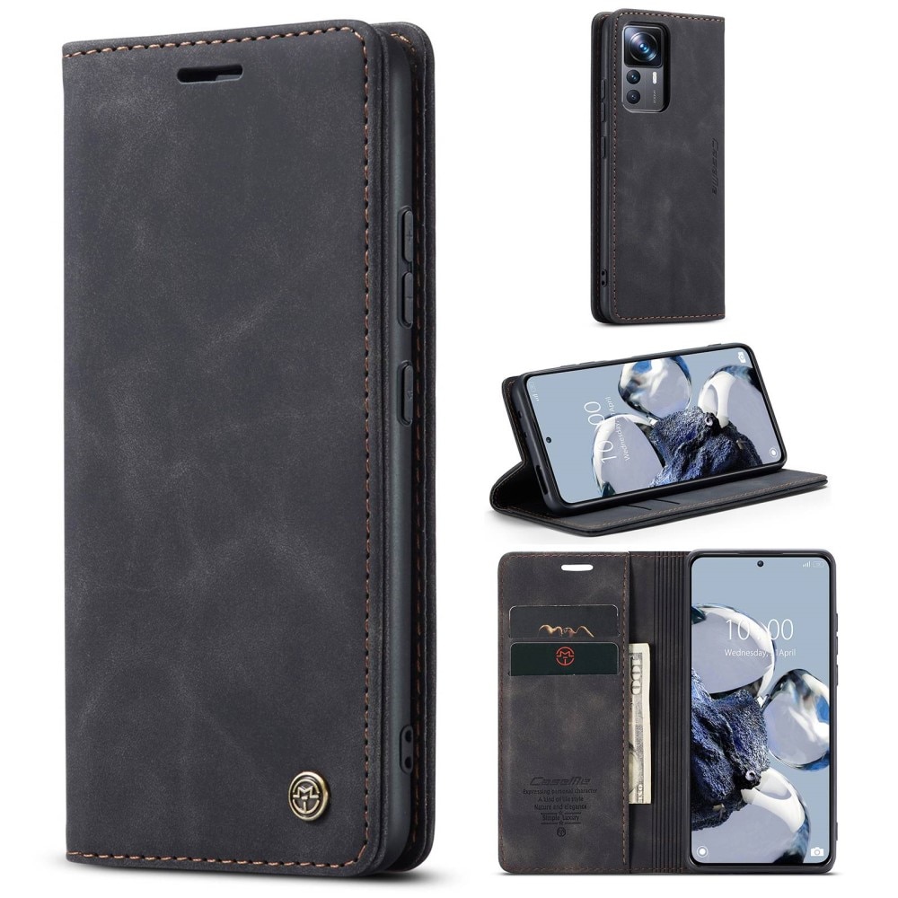 Xiaomi 12T/12T Slim Wallet Case black