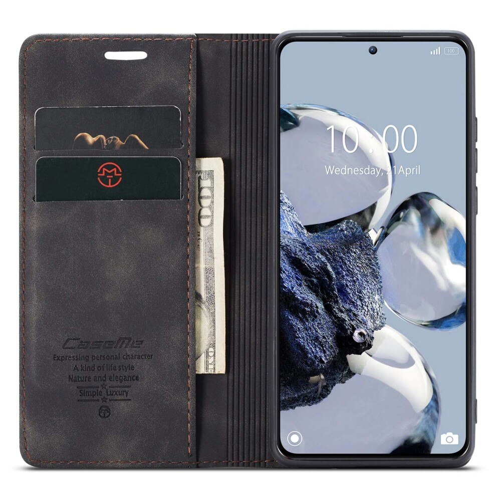 Xiaomi 12T/12T Pro Slim Wallet Case Black