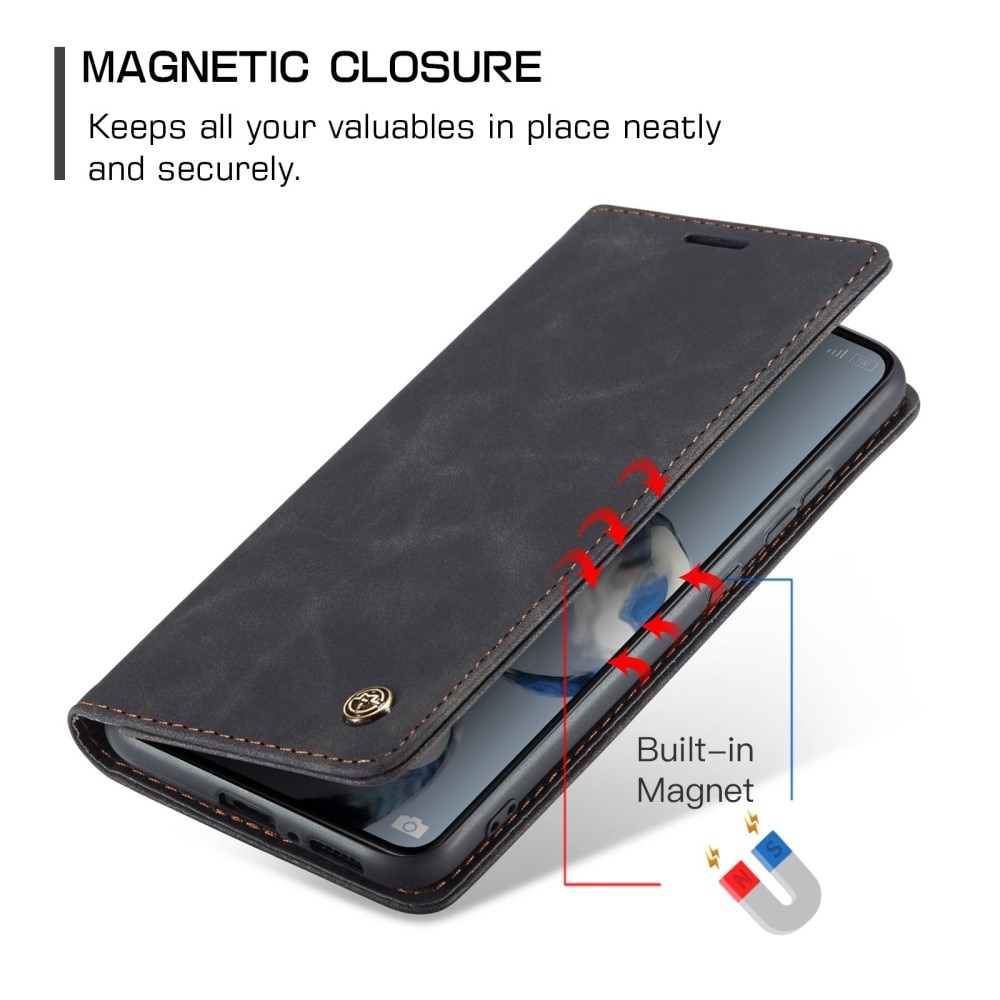 Xiaomi 12T/12T Pro Slim Wallet Case Black