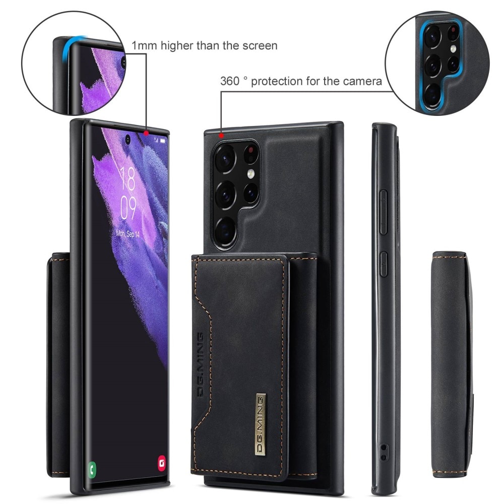 Samsung Galaxy S23 Ultra Magnetic Card Slot Case Black