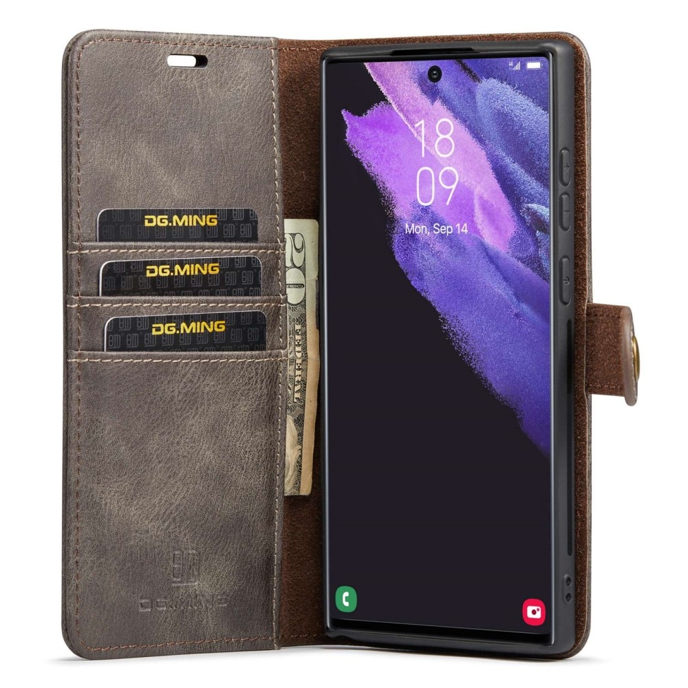 Samsung Galaxy S23 Ultra Magnet Wallet Brown
